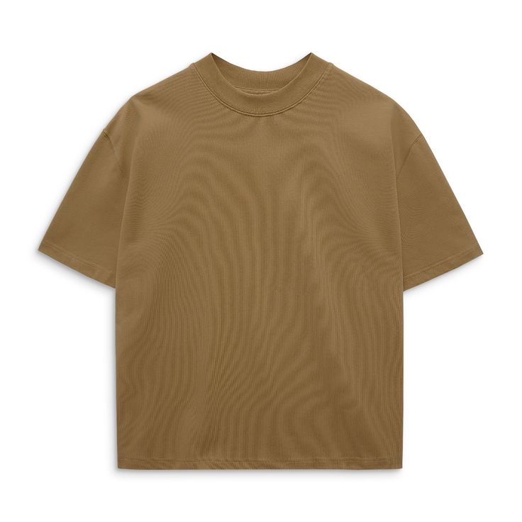 Tan Boxy Tee