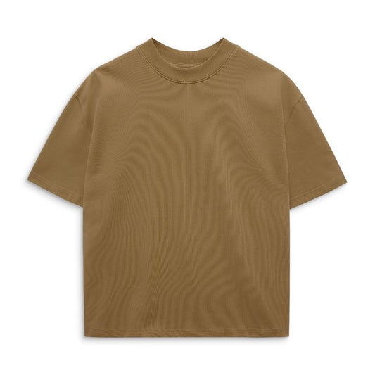 Tan Boxy Tee